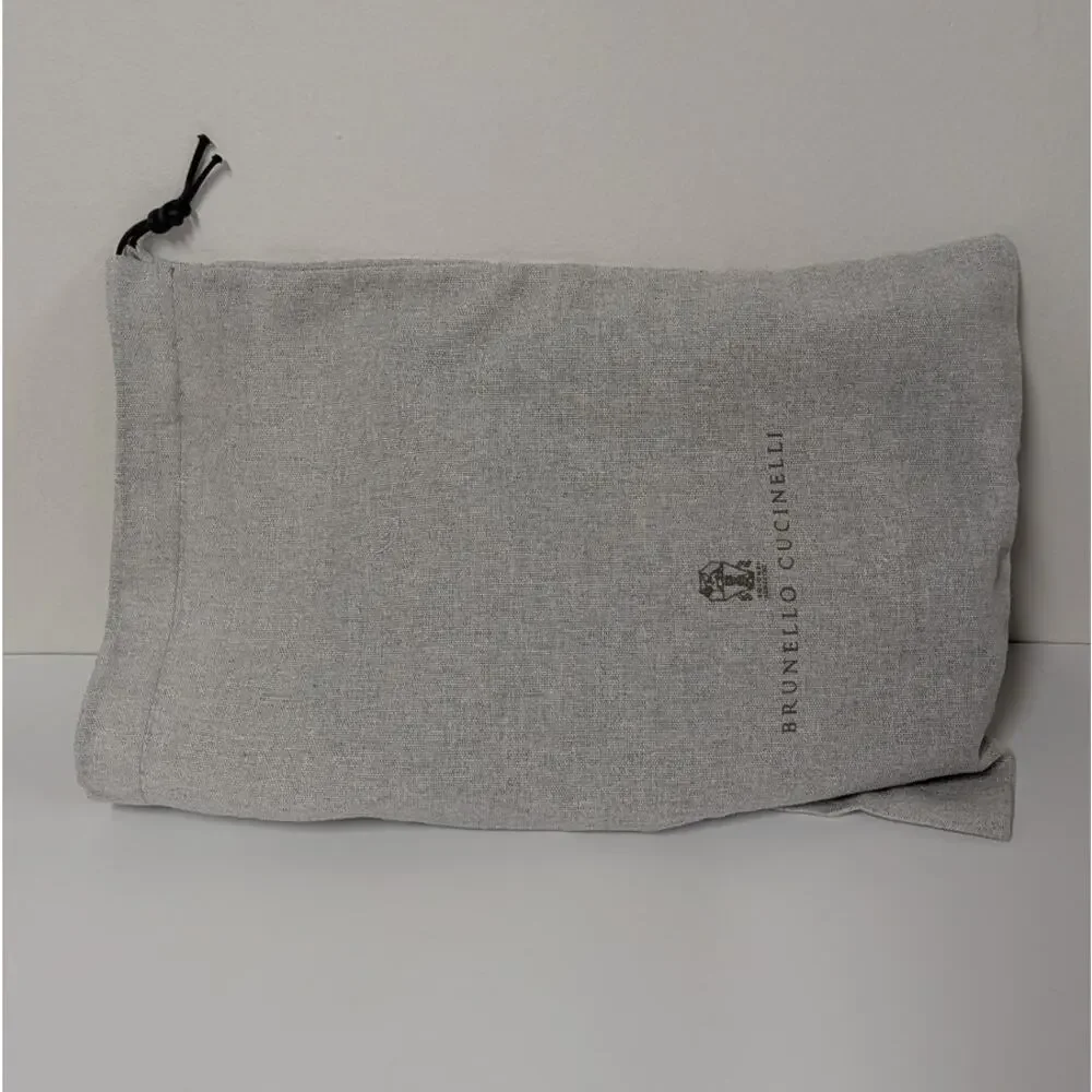 Brunello Cucinelli Green Suede Leather Pouch Cosmetic Bag Rare Womens Zipper